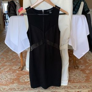 F21 black going out dress